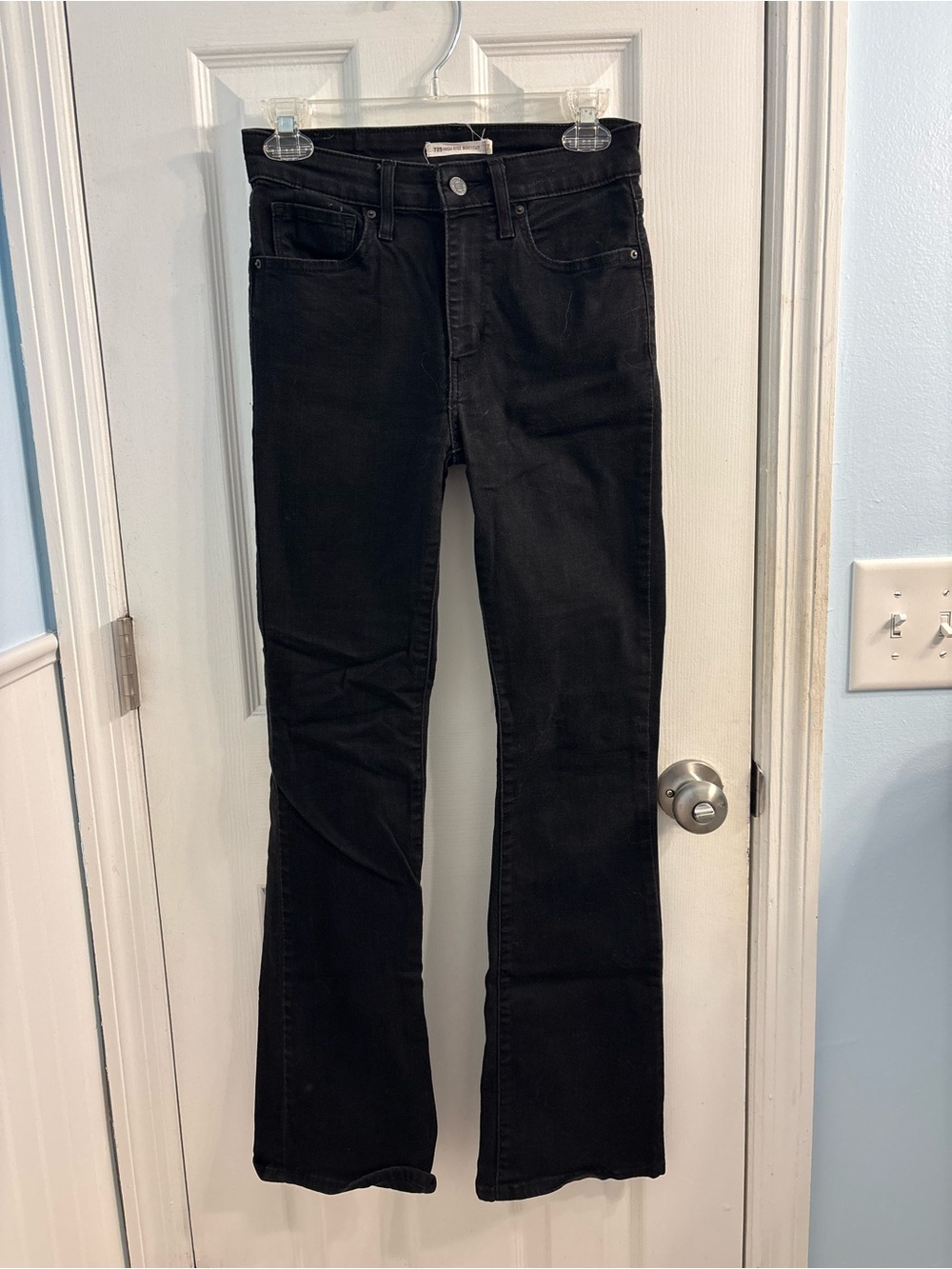 Women's High-Rise Black Bootcut Jeans